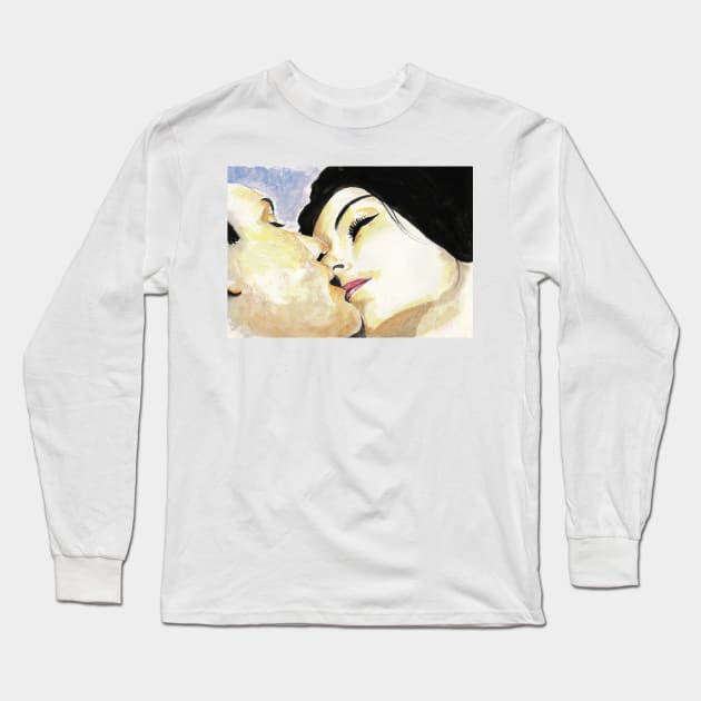 Anouk Aimée Long Sleeve T-Shirt by Svetlana Pelin